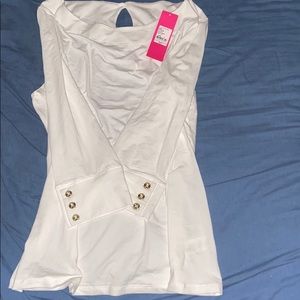 Lilly Pulitzer white long sleeve top